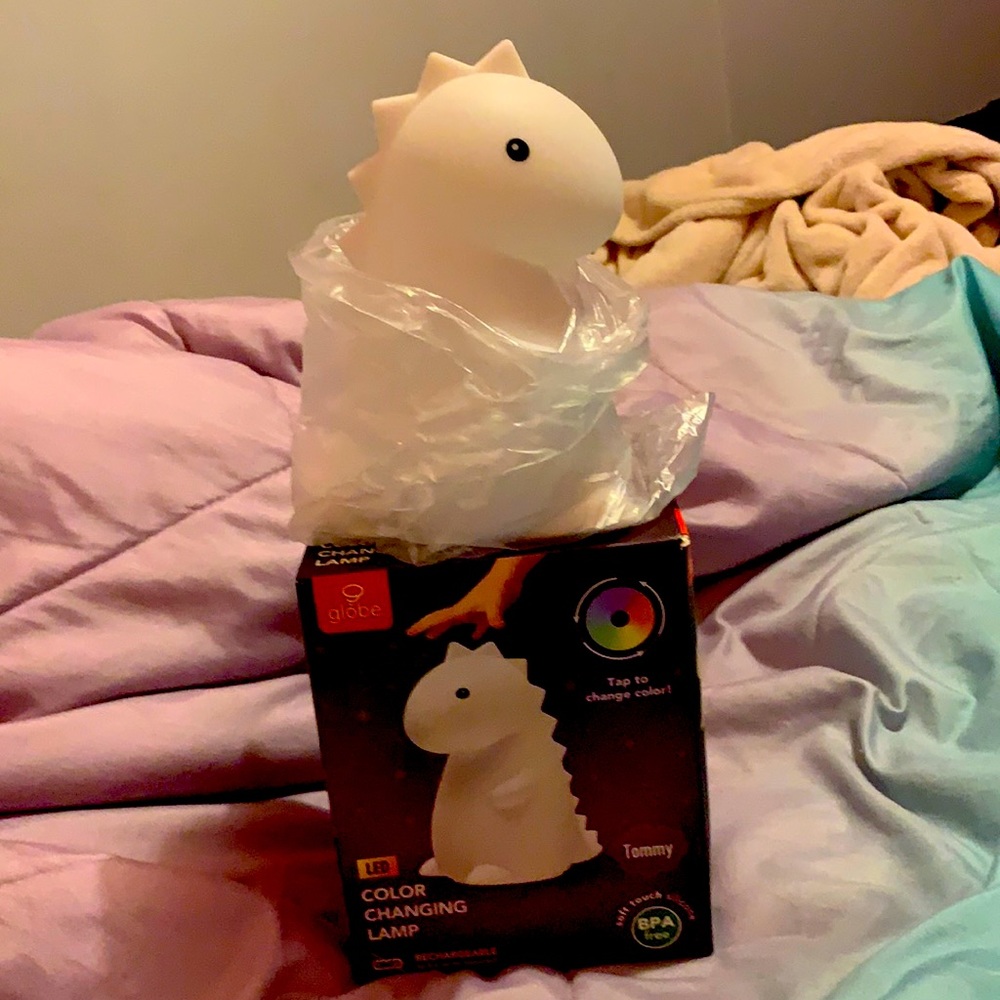 This dinosaur includes multiple colors